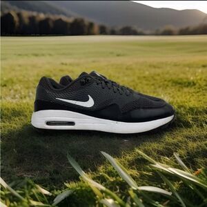 Women's Nike Air Max 1 Golf White Black Spikeless Golf Shoes CI7736-001 Size 9.5